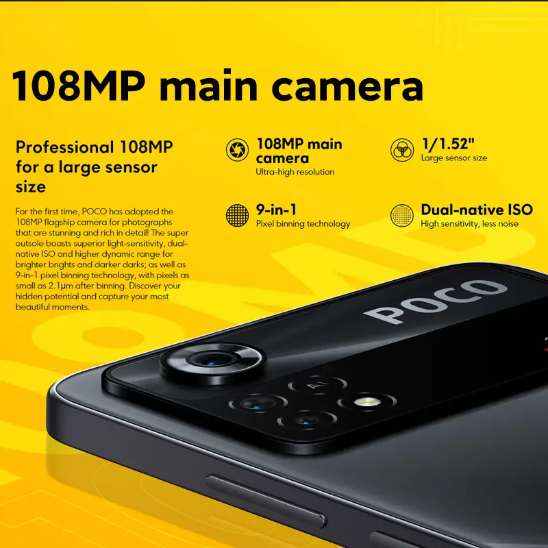 Смартфон глобальная версия POCO X4 Pro NFC 6 ГБ 128 ГБ/8 256 Snapdragon 695 120 Гц 67 Вт турбо-зарядка