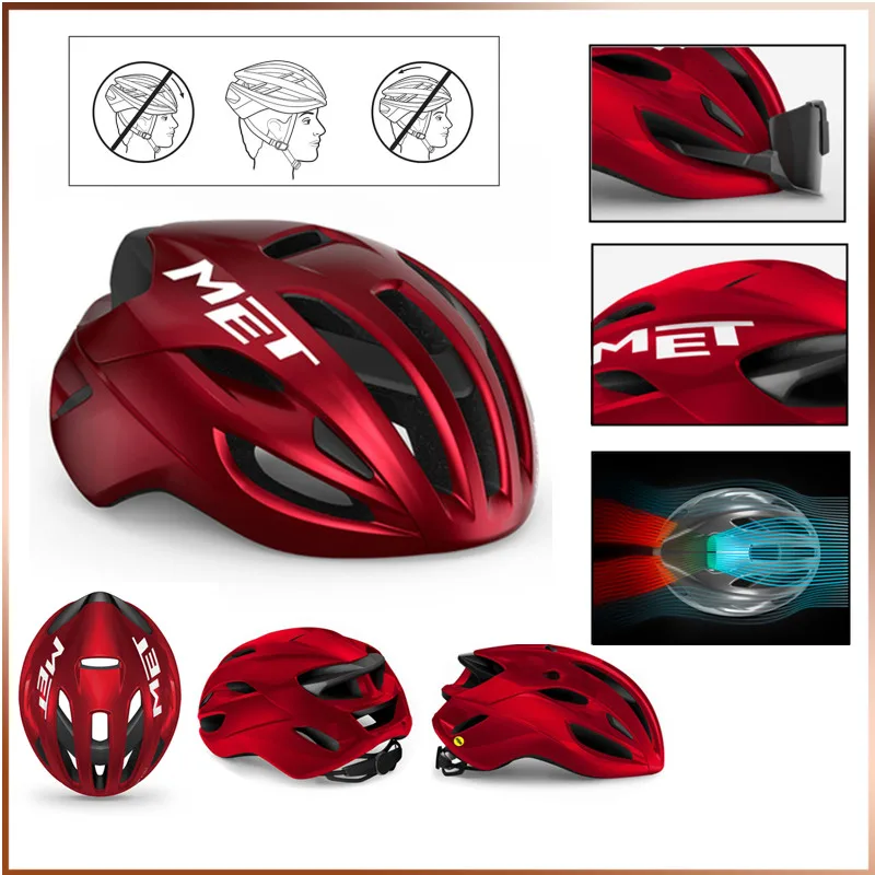 

Met Aero Road Cycling Helmet Sweat Absorbing Cap Ultralight Safety Mountain Bicycle Outdoor Sports Hat MTB Bike Helmet Ciclismo