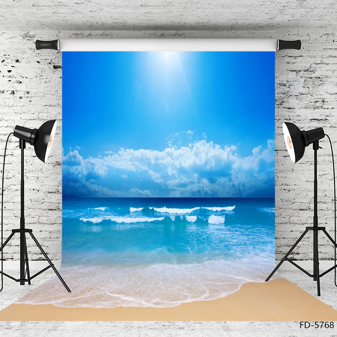 

Summer Photo Background Sea Wave Sand Vinyl Backdrop for Baby Children Portrait Scenery Photobooth Photography Props Photozone