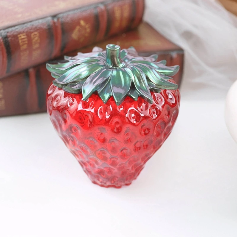 Силиконовая форма сделай сам в форме клубники маленькая банка с крышкой