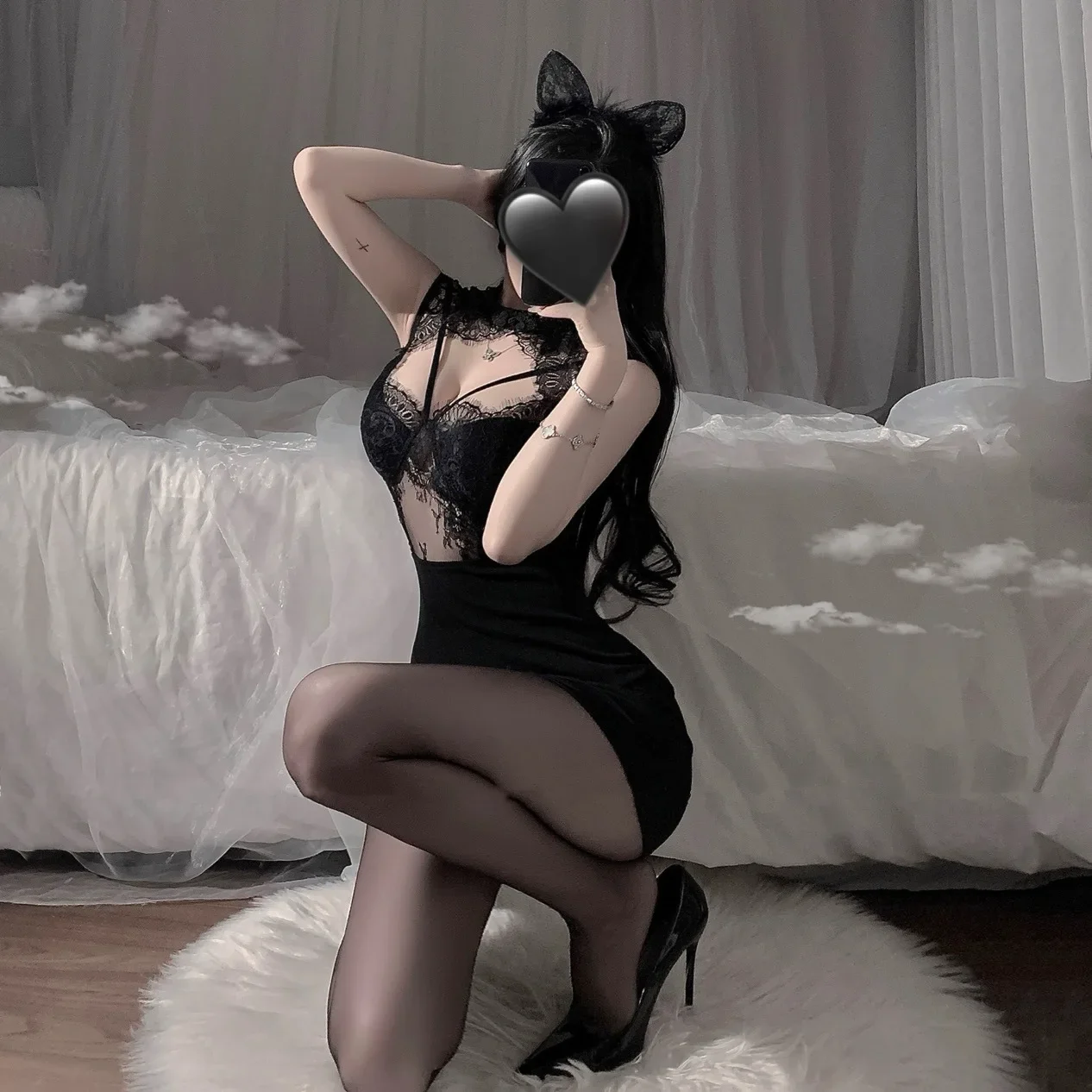 Китайский кружевной чонсам сексуальное нижнее белье миф паук гоблин женское