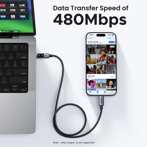 UGREEN UNO PD100W Кабель USB C для быстрой зарядки для iPhone 16 15 Тип C к кабелю передачи данных типа C для Samsung Xiaomi Кабели для быстрой зарядки