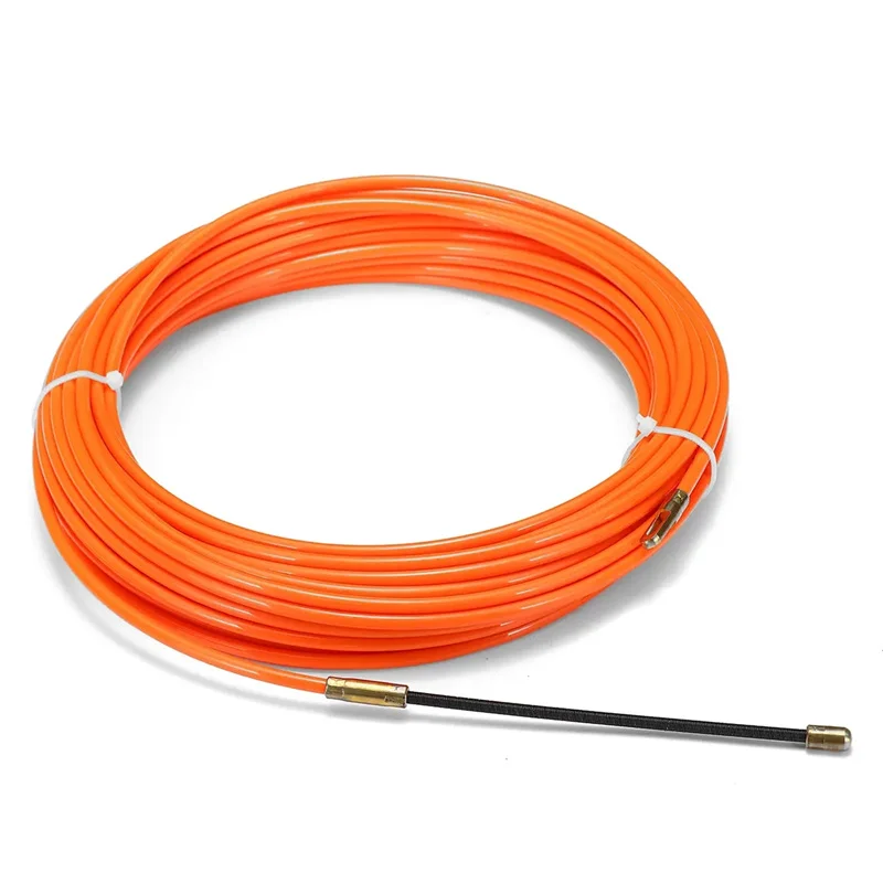 

3mm/4mm/6mm Fiberglass Wire Cable Puller Fish Tape Reel Conduit Ducting Rodder Pulling Puller Guide Device 5/10/15/20/25/30M
