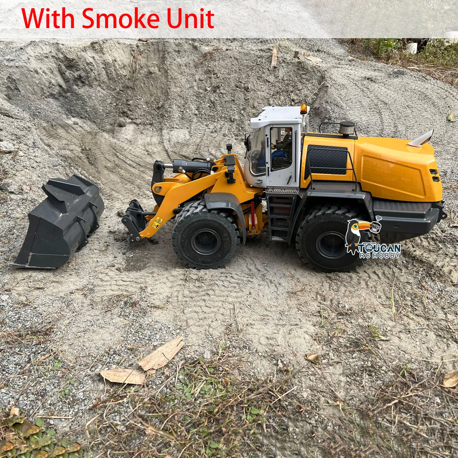 XDRC 1/14 580 RC Гидравлический погрузчик Строительная техника Дымовой звук Свет