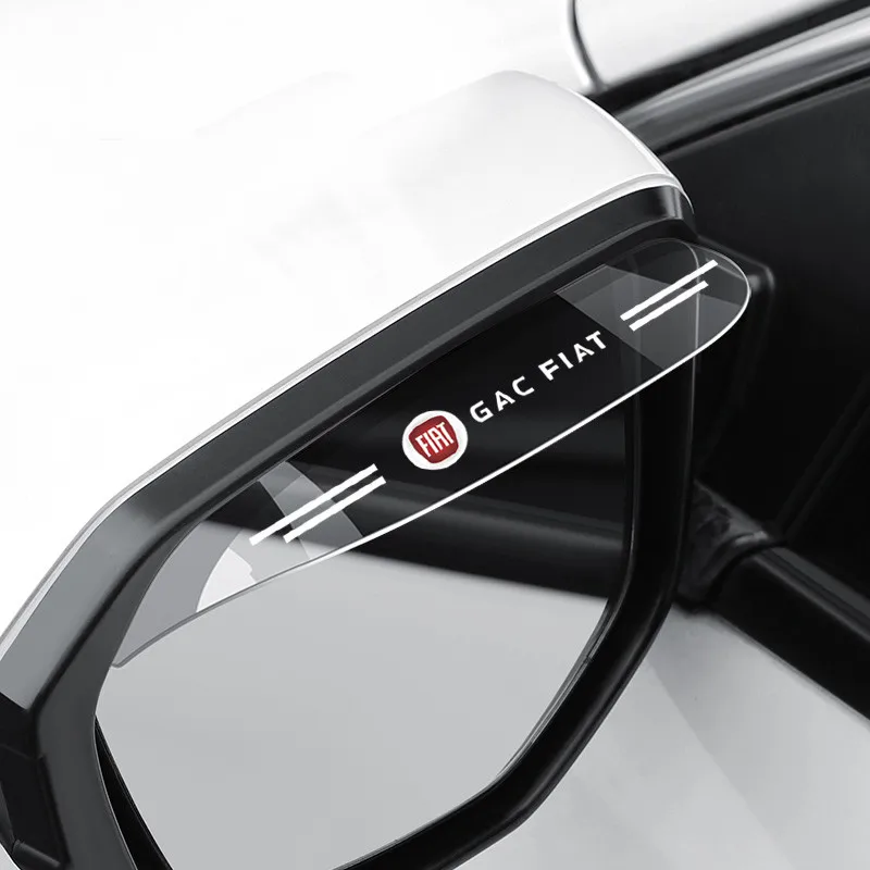 

2pcs Car Side Rear View Mirror Rain Eyebrow Visor Look Sun Shade For FIAT 500 Grande Punto Tipo Stilo UNO Astra Bravo Panda