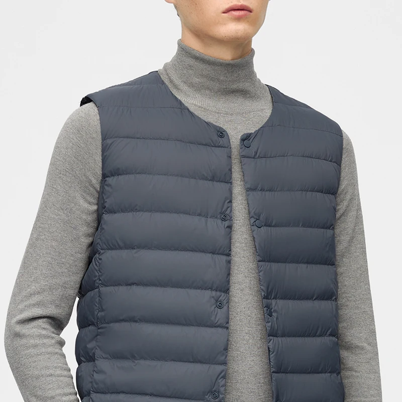 Мужской портативный жилет BOSIDENG на белом утином пуху куртка без рукавов