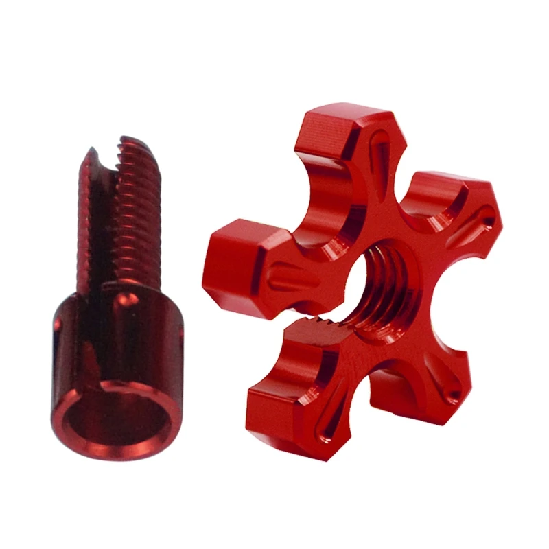 

CNC Aluminum Motorcycle Clutch Cable Wire Adjuster Fixed Screws Compatible with AR125LC EN500 ER6-F ER6-N GPX250 GPX600 J60F