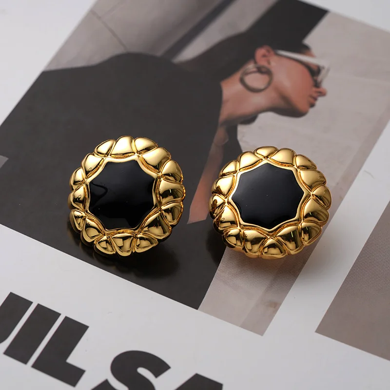 French Classical Style Earrings For Women Palace Retro Styling Jewelry Luxury Niche Jewelry Accessories Wear For Wedding Parties