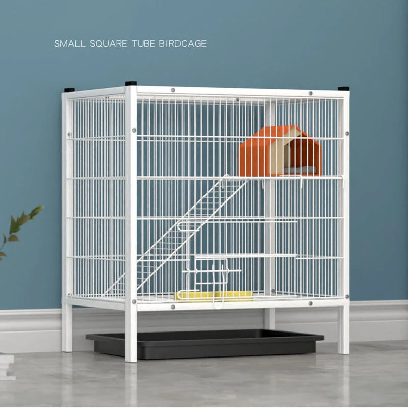 

Luxury White Metal Bird Cage Stainless Steel Breed Budgie Cage Holder Outdoor Birdhouse Pigeon Supplies Cage Oiseaux Pet Items