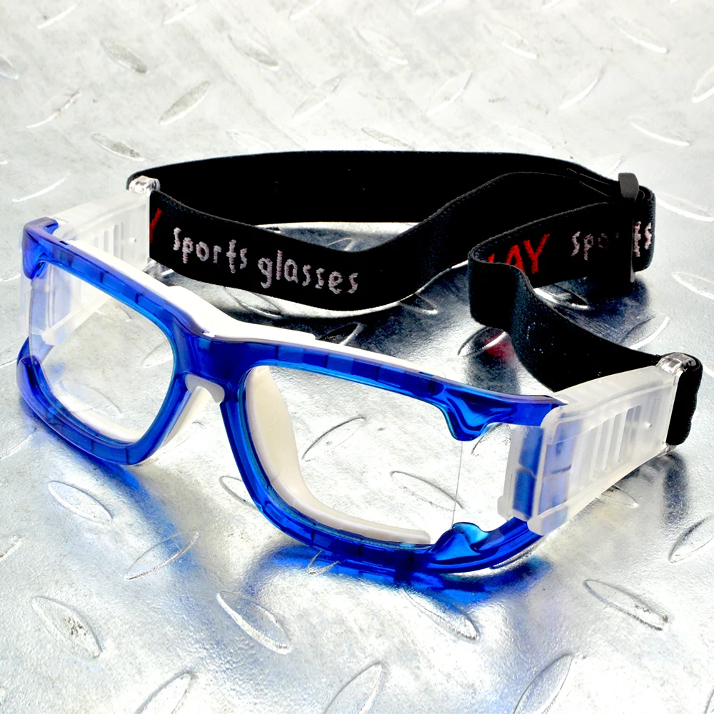

Light Blue Anti-Impact Shockproof Sport Basketball Football Eyewear Goggles Breathable men PC Lens Protective Eye Glasses