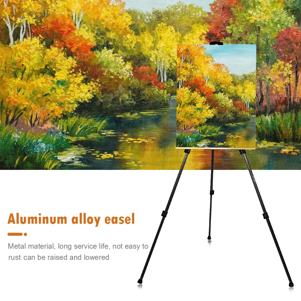 

Art Foldable Easel Stand Alloy Portable Supplies Artist Adjustable Sketch Drawing Aluminum Sketch Metal For Easel Easel Travel