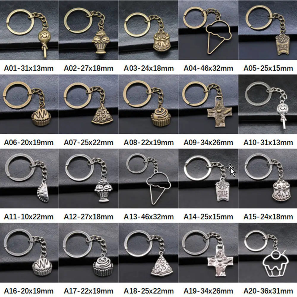 

Новое поступление, брелки для ключей с подвеской в виде еды, подарок для женщин