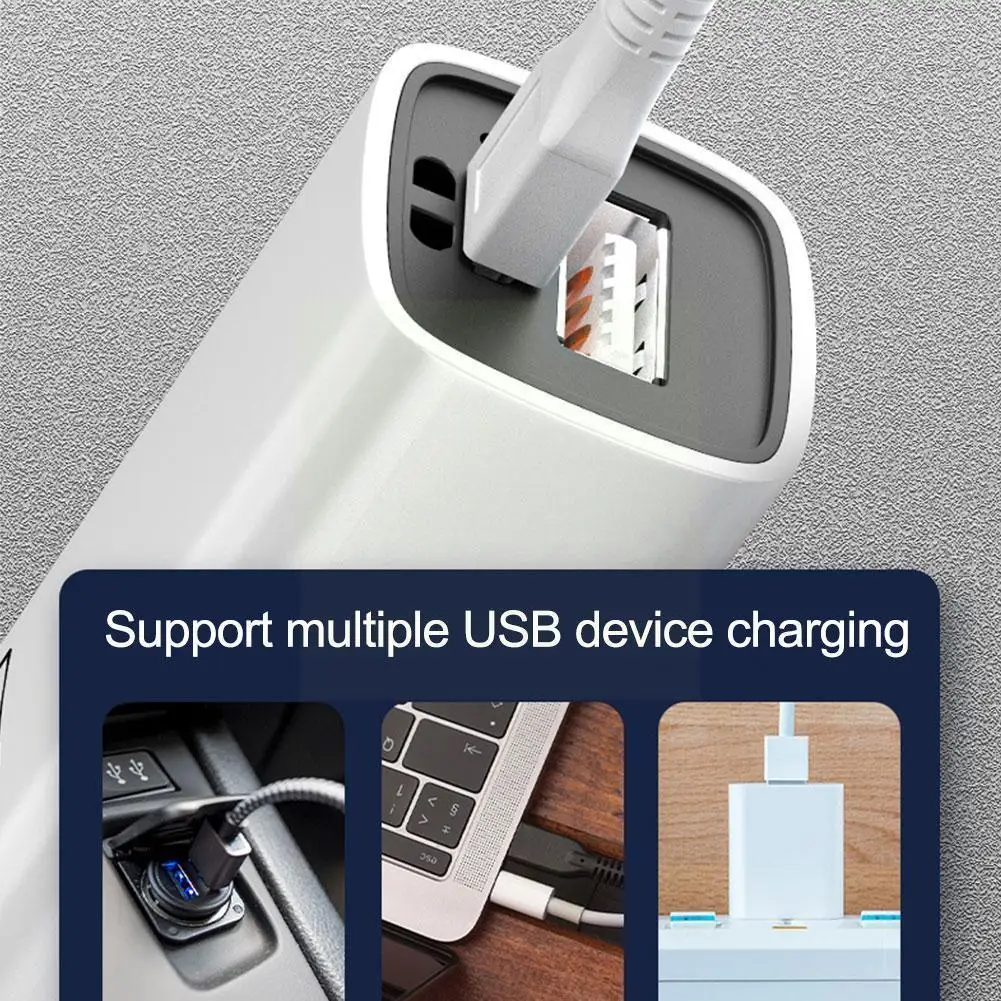 

Mini LED Flashlight USB Rechargeable Super Bright Torch ABS Lightweight Flashlight For Camping Riding Hiking Adventure I6X0