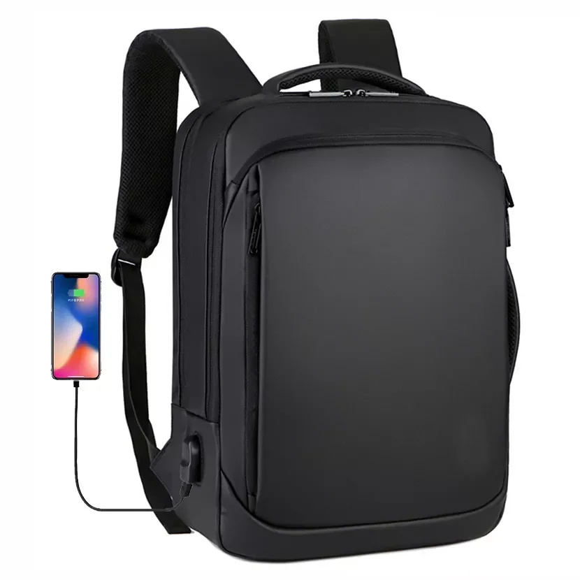 

inch Laptop Backpack Mens Business Notebook Mochila Waterproof Back Pack USB Charging Bag Travel Bagpack 2020 Male Backpack