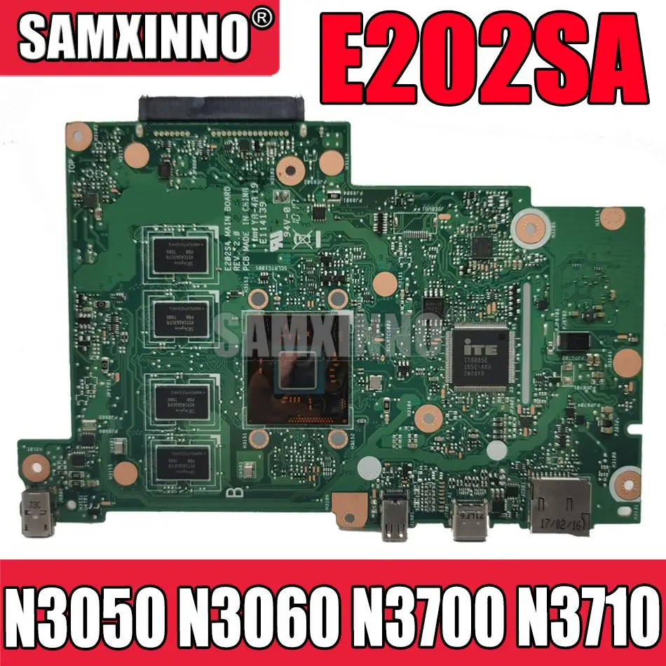 Материнская плата для ноутбука E202SA N3050 N3060 N3700 N3710 CPU 2 ГБ 4 ОЗУ 32 Гб 64 128 SSD |