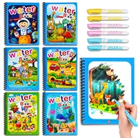 1pc reuse drawing montessori toys magical water book reusable coloring paint books early education christmas cuadernos de dibujo