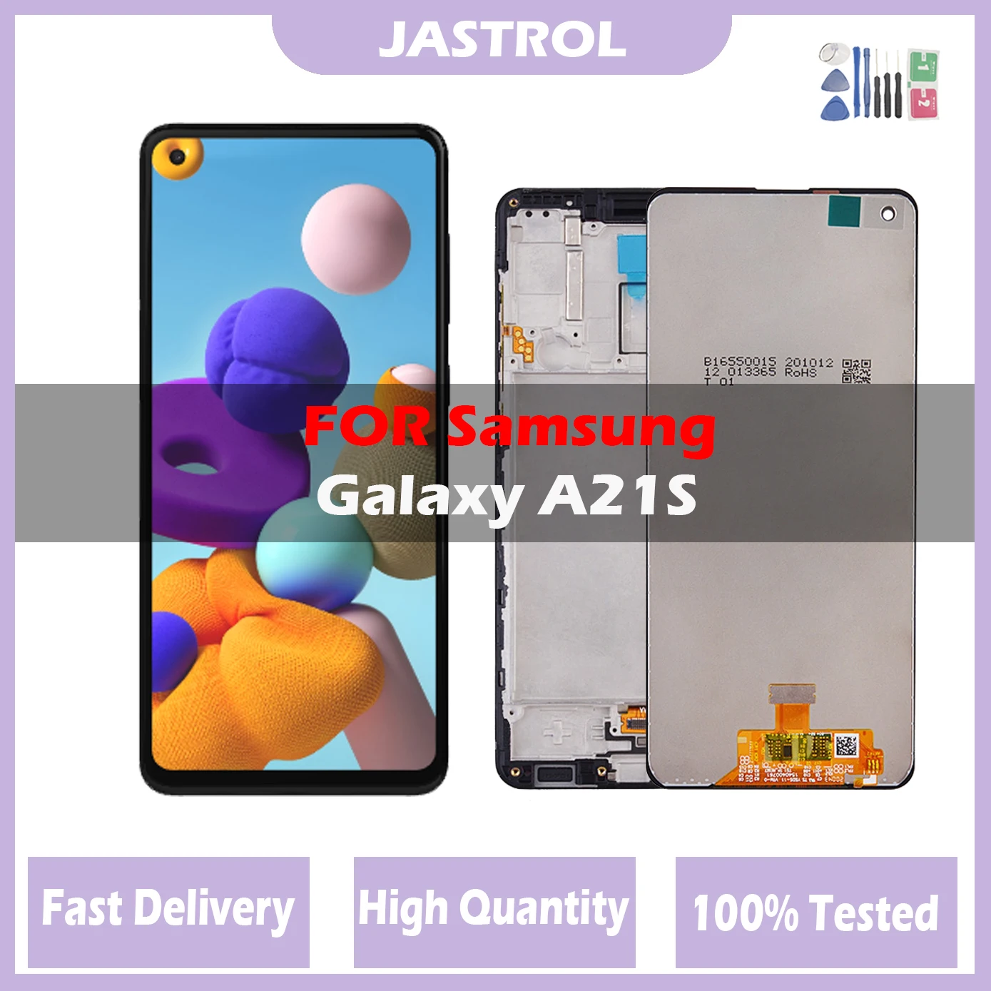 ЖК-дисплей 6,5 дюйма для Samsung Galaxy A21s, A217, A217F, сенсорный ЖК-экран с дигитайзером для Samsung A21s SM-A217F/DS, сменный дисплей с инструментами