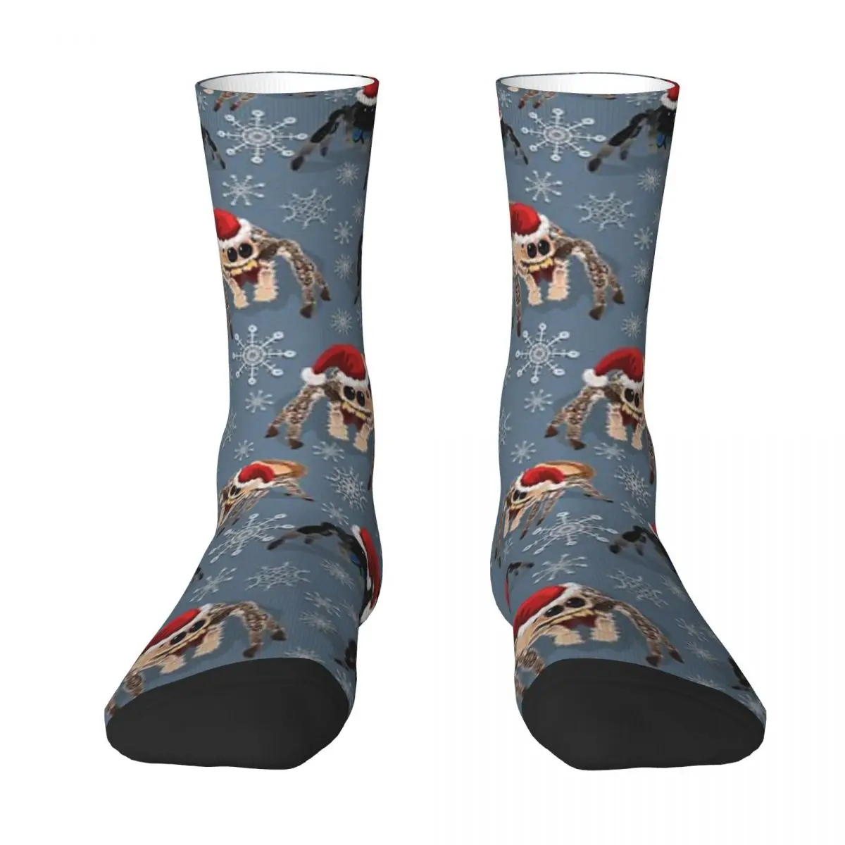 

All Seasons Crew Stockings Holiday Regal Jumping Spider Phidippus Regius Socks Harajuku Long Socks for Men Women Christmas Gifts