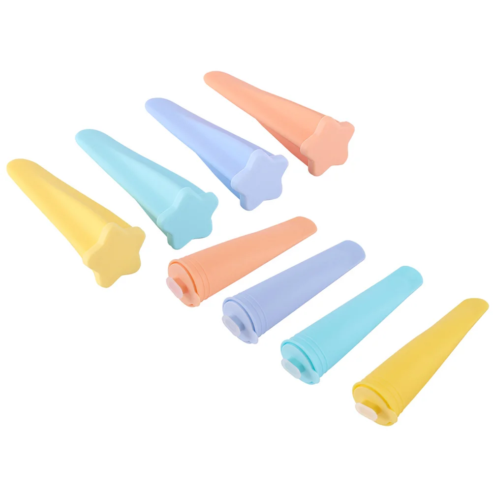 

8pcs Ice Cream Molds With Lid Portable Popsicles Diy Molds Ice Cream Making Mold