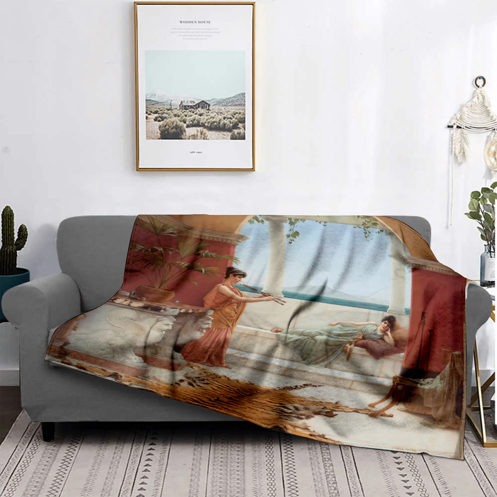 Домашнее украшение плюшевое одеяло для дивана красочное покрывало с животными