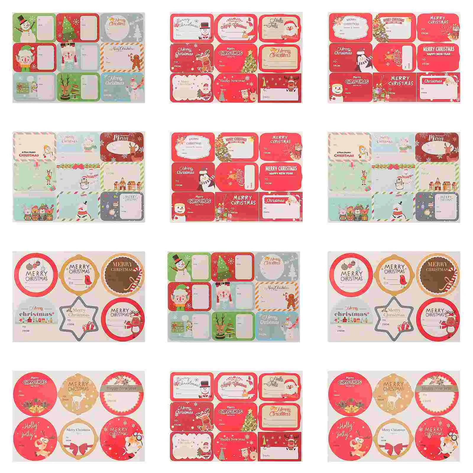 

Christmas Tags Stickers Gift Fromsanta Presentsand Labels Present Name Gifts Birthday