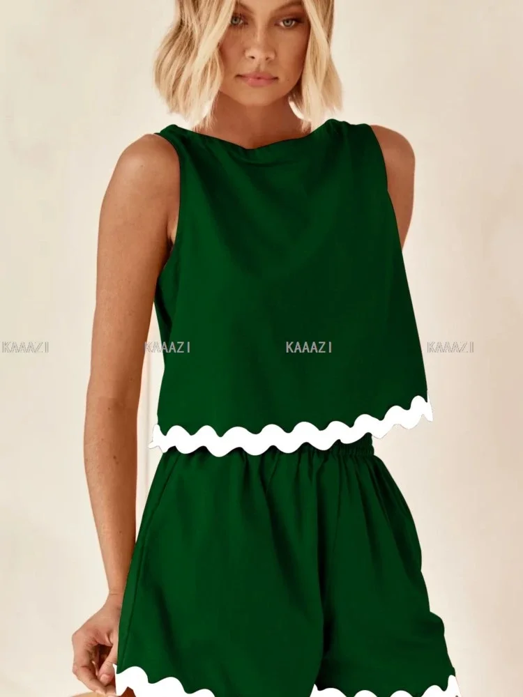 Модный однотонный повседневный летний укороченный топ без рукавов жилет женские