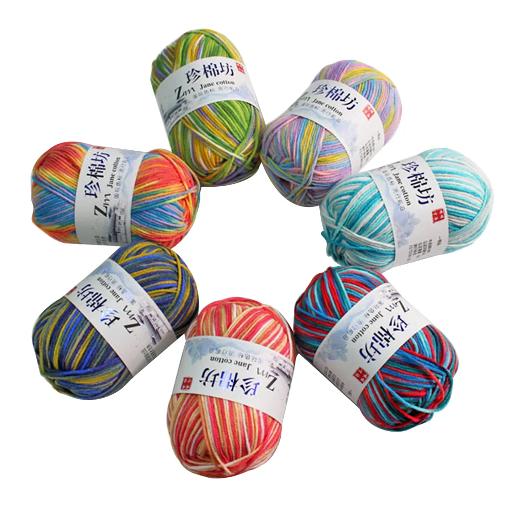 

Knitting Crochet Yarn Cotton Yarn for Crochet Crochet Yarn Beginners Blankets Skein DIY Hats Material
