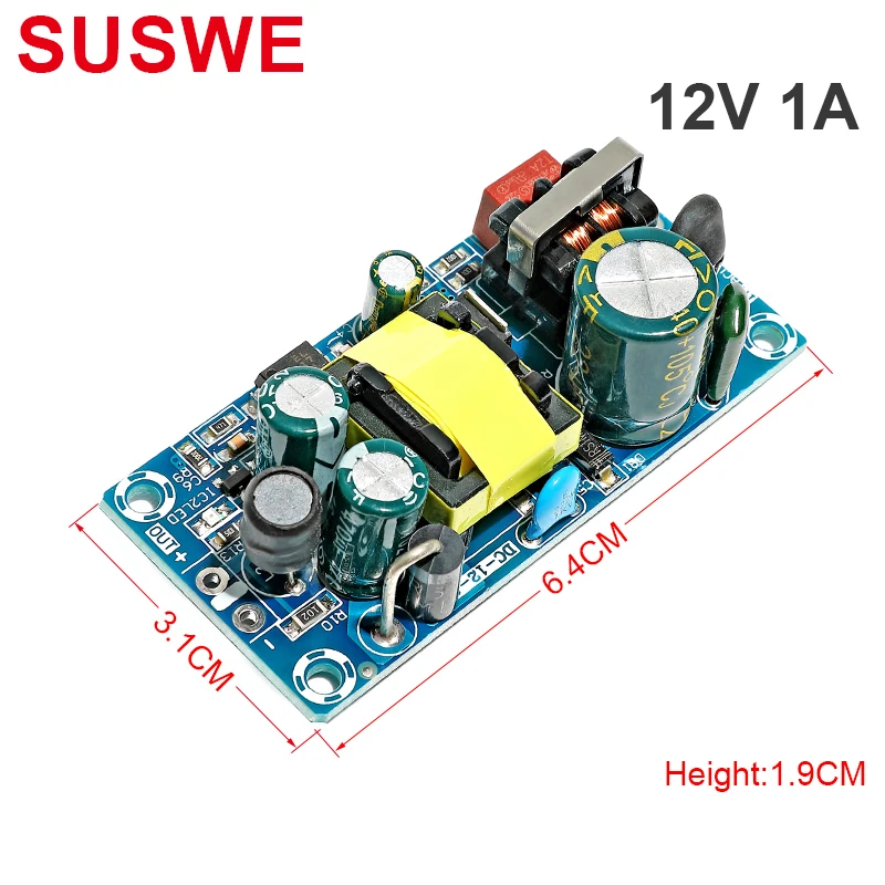 

NEW AC100-240V to DC 12V 1A Power Supply Module Board Switch AC-DC Switch Power For adapter