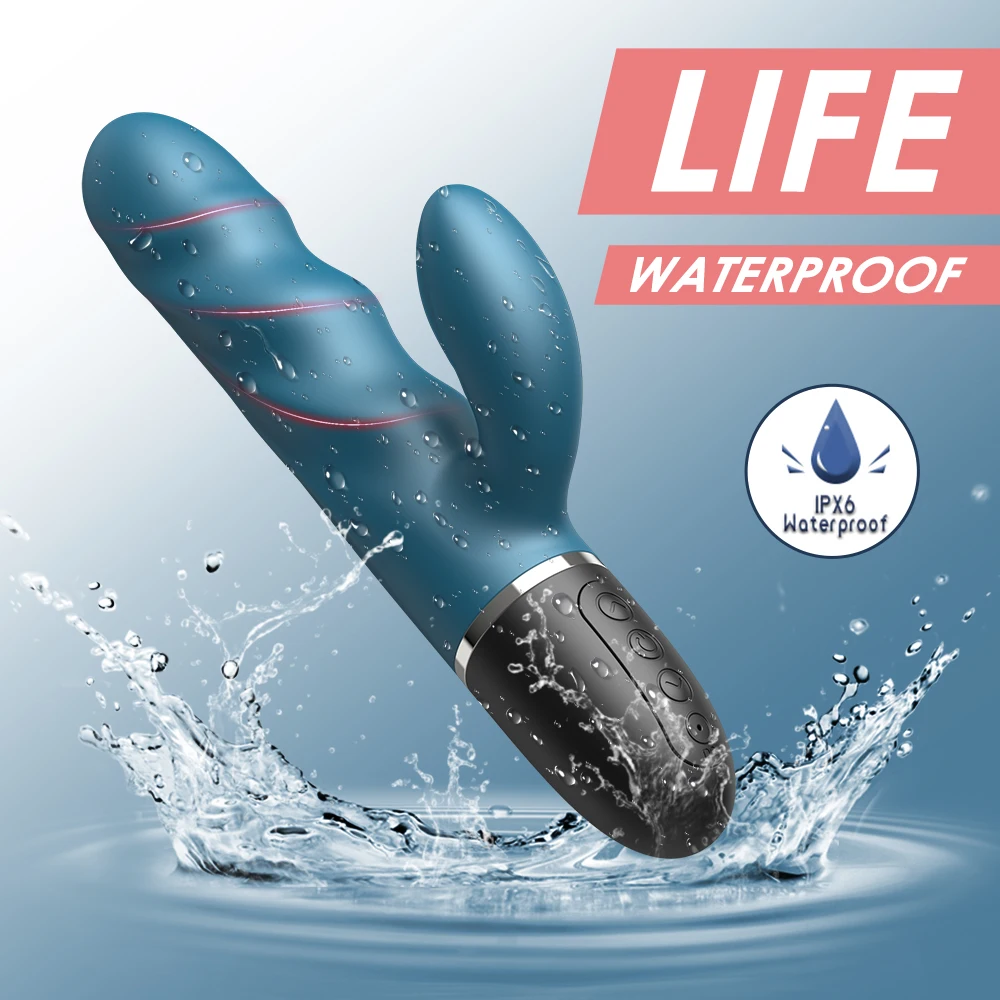 Большой фаллоимитатор 24 см мощный вибратор-кролик вагинальный Массажер для