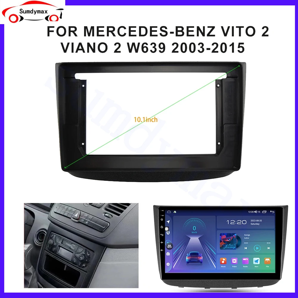 

9-дюймовая Автомобильная рамка, адаптер для Android, модель Mercedes Benz Vito 2 W639 Viano 2 2003-2015