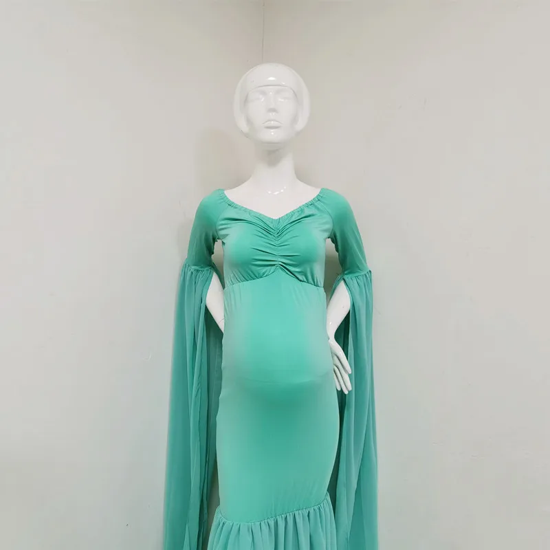 Popodion Pregnant Women Maternity Photo Chiffon Dress  Photography Dress CHD20511