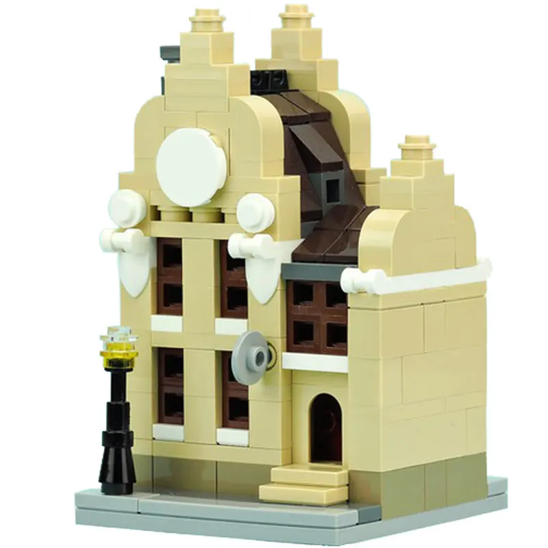 

Конструктор MOC для мини-уличной сцены, Модульные строительные блоки для мастерской, подарок для детей, игрушки для детей