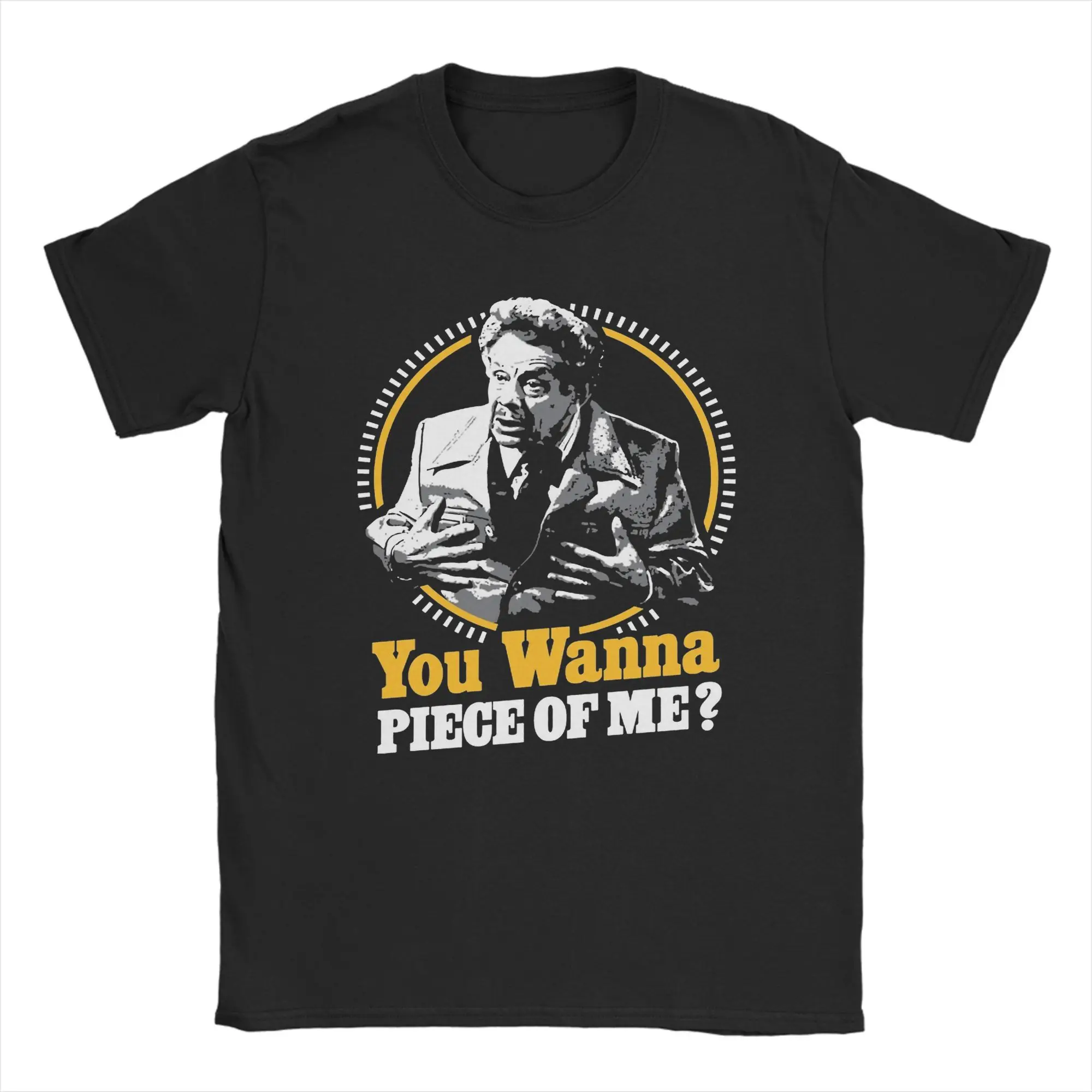 Фото Мужская футболка You Wanna Piece Of Me! Seinfeld Юмористическая футболка из 100% хлопка с короткими рукавами, летние топы с круглым вырезом №3
