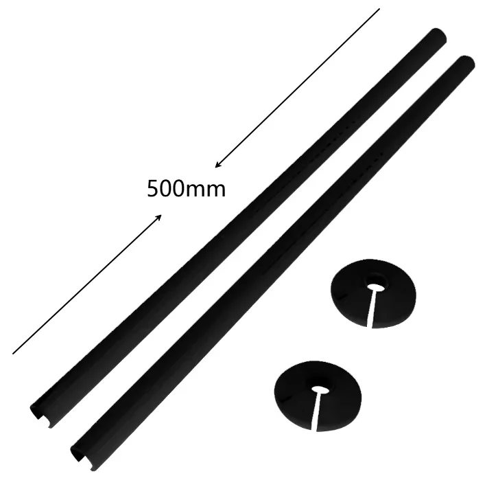 2 шт. крышки для труб радиатора + ошейники для труб 15x500 мм/15 мм ошейники для труб белые черные крышки для труб сантехника для улучшения дома сантехнические приспособления