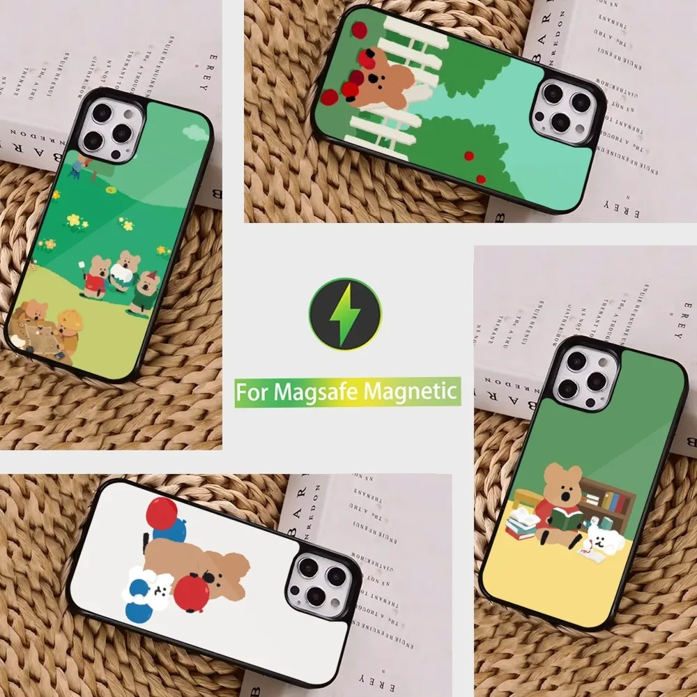 K-Koalas D-Dinotaeng Cute Phone Case For iPhone 16 15 14 13 12 11 Pro Max Plus Mini Magsafe Magnetic Wireless Charging