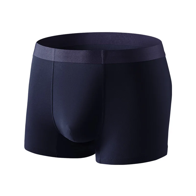 Soft Cotton Men Underwear Confortable Solid Color Boxer Non-Marking Oversize Casual Inner Male Panties