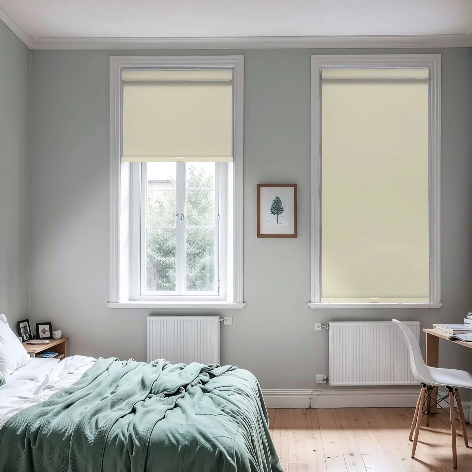 Беспроводные рулонные шторы Moonice 100% затемняющие изоляционные водонепроницаемые