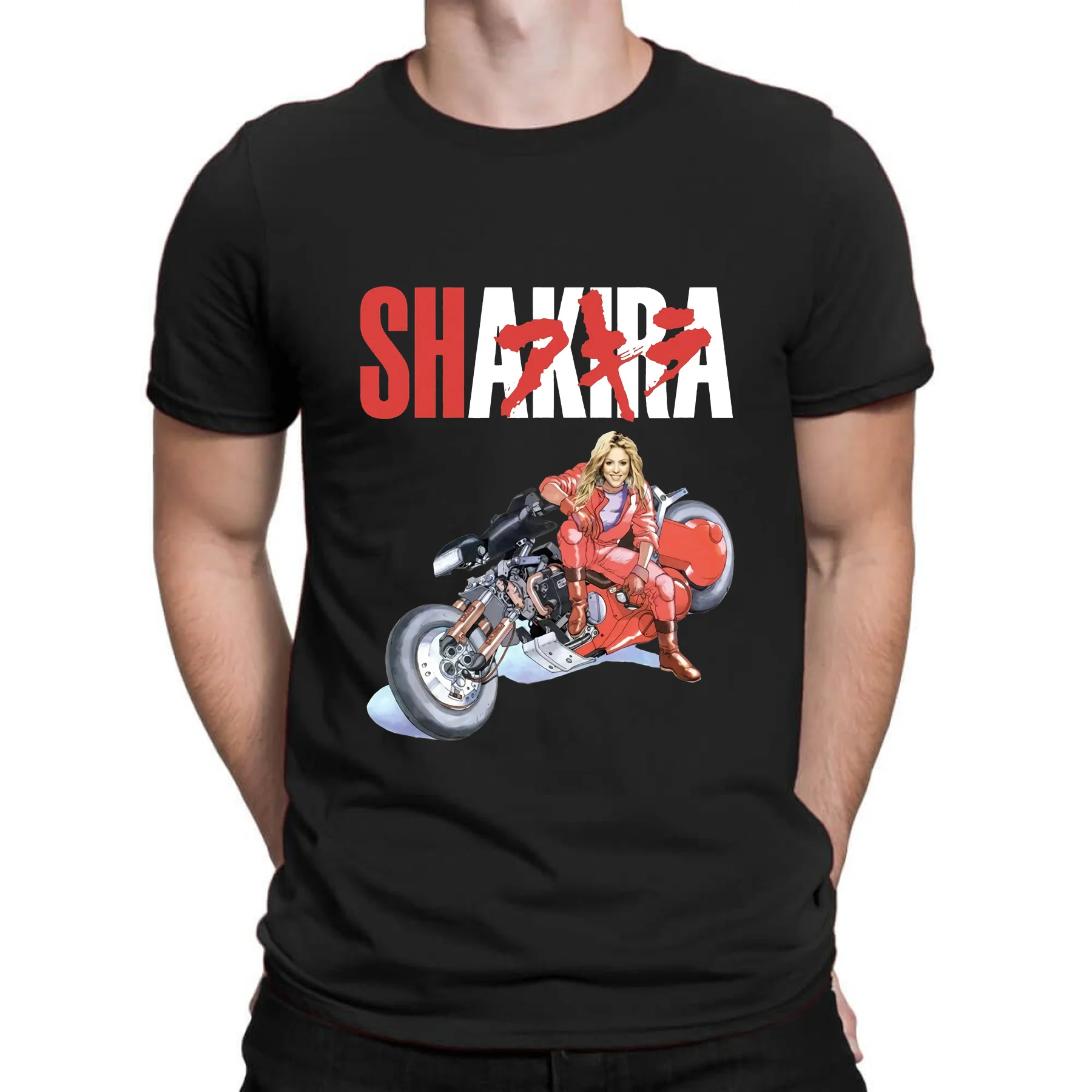 

Amazing Casual Oversized Shakira Akira Bike Shotaro Kaneda Motorcycle Essential T-shirt Men T-shirts Graphic Streetwear S-3XL