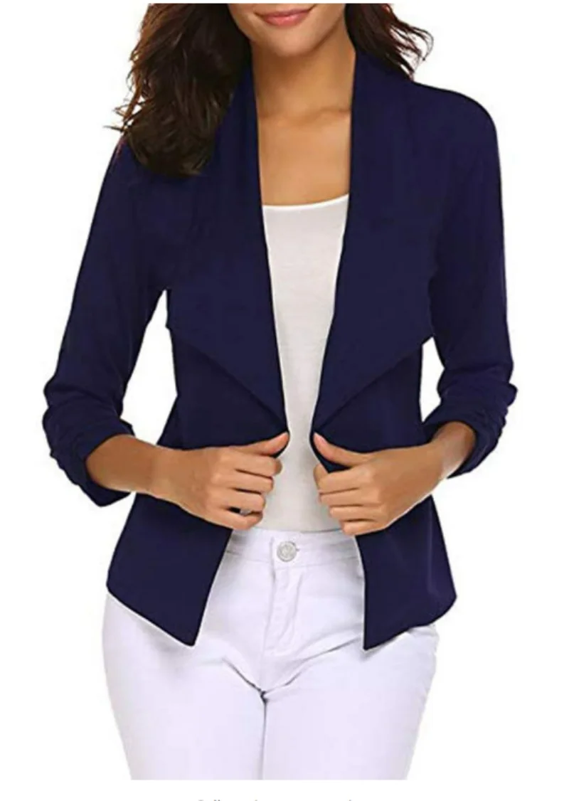 Blazer for Women 2023 Solid Color Long Sleeve Women Blazer Slim Fashion Blazer Women Coat