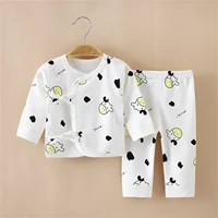 0 to 24 months newborn clothes baby boys girls cotton sleepwear cartoon long sleeve topcute trousers 2pcs outfits sets clothes