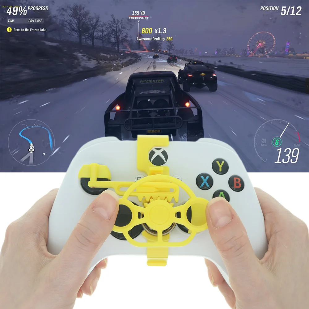 Рулевое колесо Mini Racing для контроллера Xbox серии S/X 3D печать гоночных игр Мини