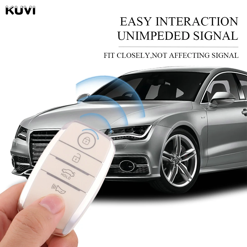 Новинка 3 4 кнопки ТПУ автомобильный смарт-ключ с дистанционным управлением чехол