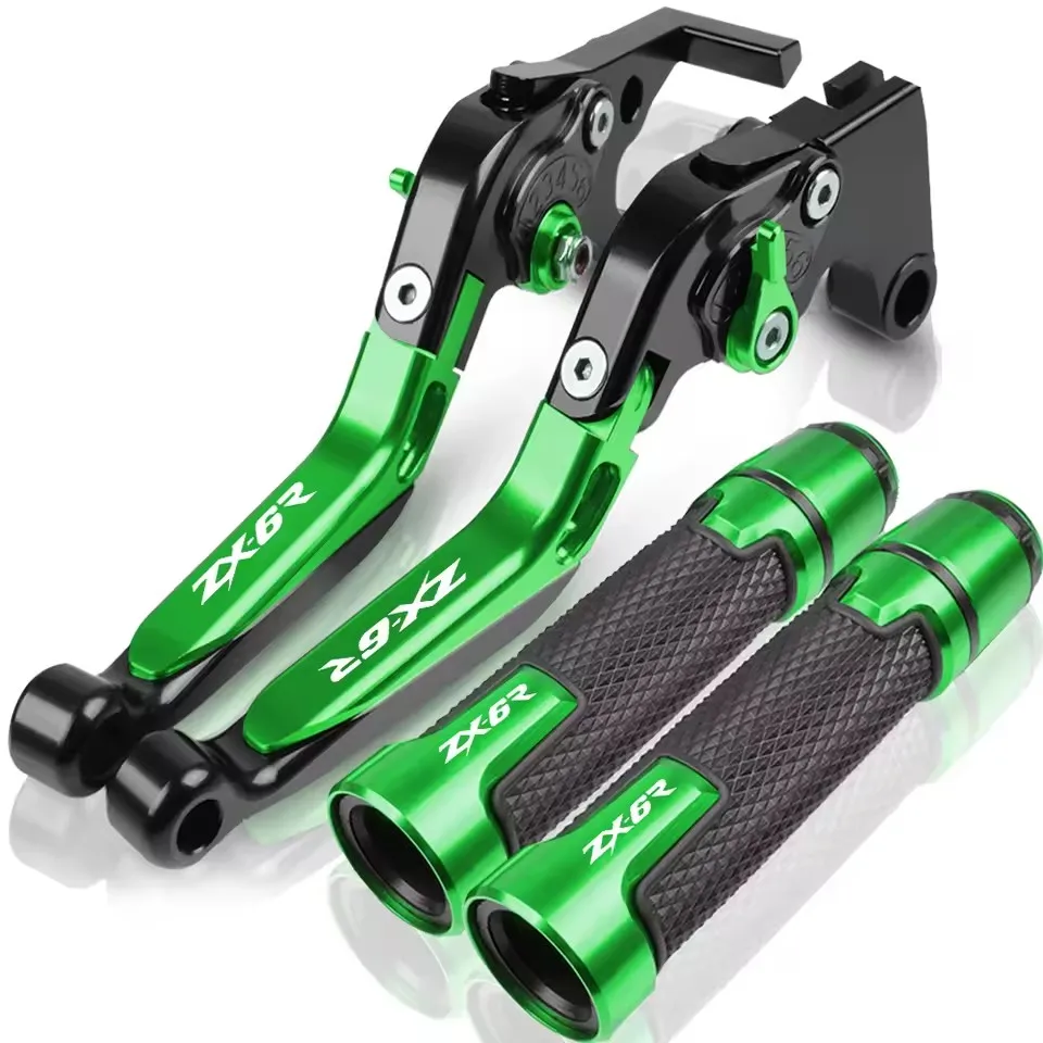 Регулируемые складные тормозные рычаги сцепления для мотоцикла, ручки для руля для Kawasaki ZX6R ZX-6R ZX 6R 1995-1999 1998 1997 1996