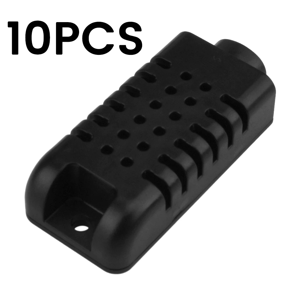 

Цифровой датчик температуры и влажности, 10 шт., аксессуары для датчиков температуры и влажности, датчик с интерфейсом I2C, в пластиковом корпусе