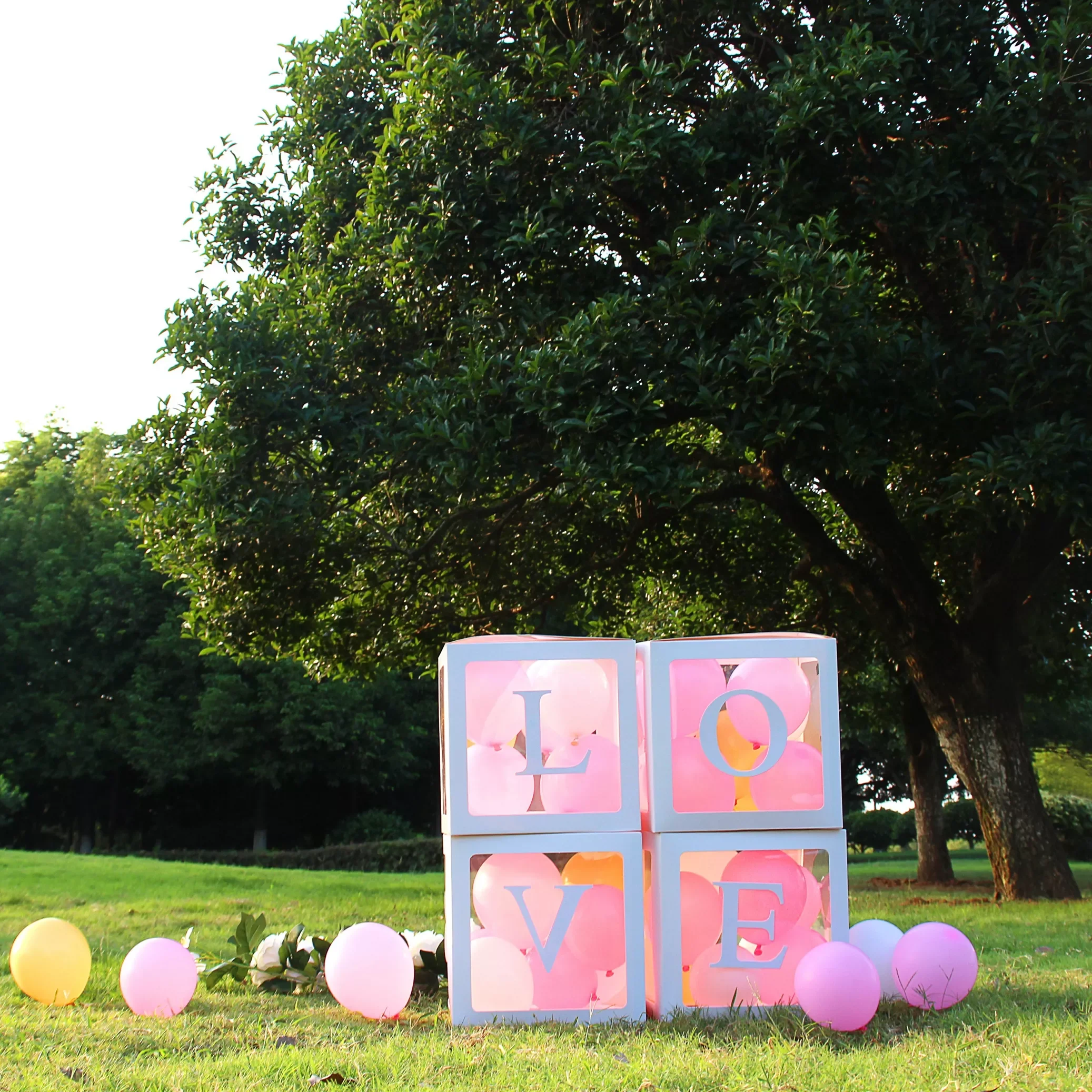 

Alphabet Letters Box For Happy Birthday Wedding Decoration Table Marriage Proposal Love Wedding Decor Baby Shower