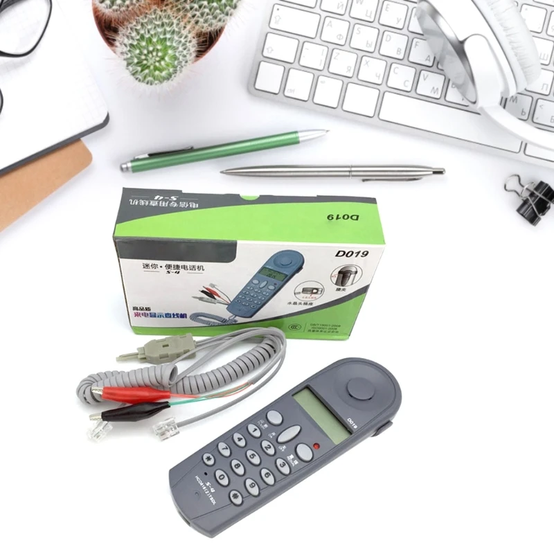 D019 Тестовый проводной телефон с дисплеем вызывающего абонента Удобный