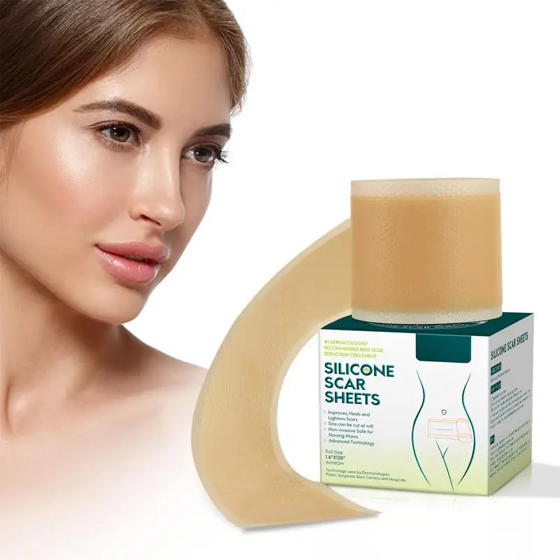 

Silicone Scar Tape Skin Tone Silicone Gel Patch Bandage Invisible Artificial Skin Patch Soft Silicone Tape For Scars Wound
