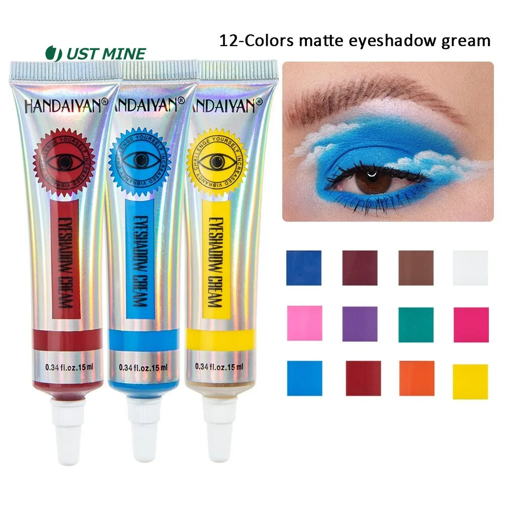 

12 Colors Eye Shadow Cream Matte Long Lasting Multifunction Eyeshadows Waterproof Eye Make-up Pallet Korean Cosmetics For Women