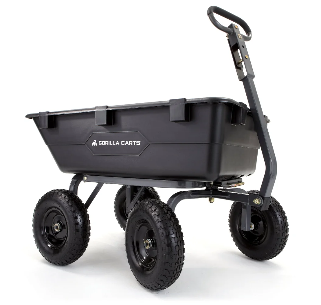 Carts GOR6PS 1200-lb. Heavy-Duty Poly Dump Cart, 13" Tires  cart
