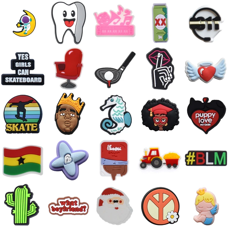 

Men Para Pins Shoes Accessories Decorations for Crocs Women Charm Boy Shoe Charms Girl Set Jeans Packs Kids Gifts Wholesale Bulk
